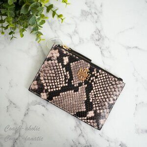 Tory Burch Snakeskin Wallet in Black and Brown